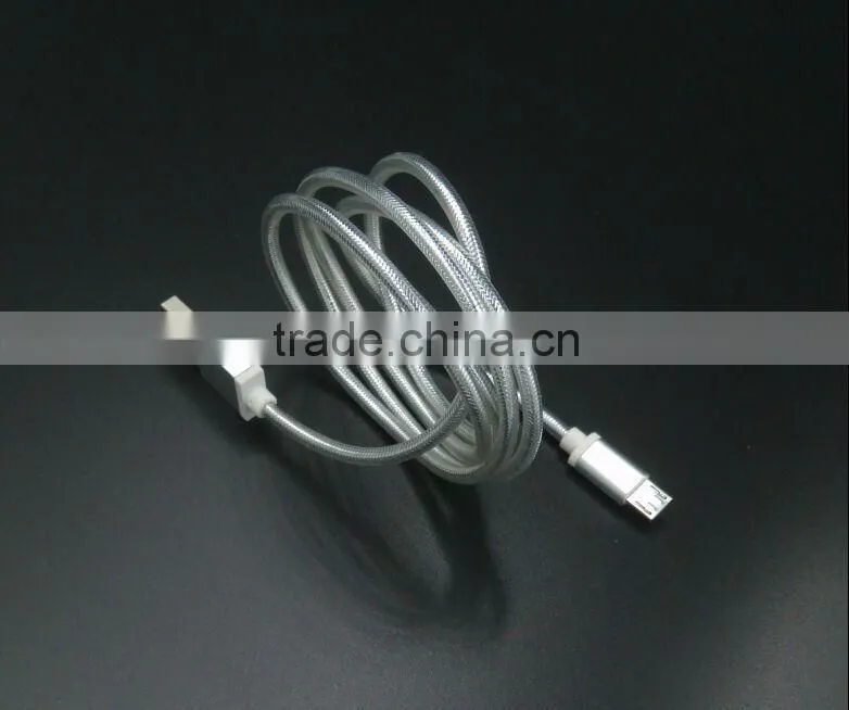 Factory Wholesale Weave Fast Charging 1M USB Data Cable for IPHONE 6 PLUS 6G 5S 5G 5