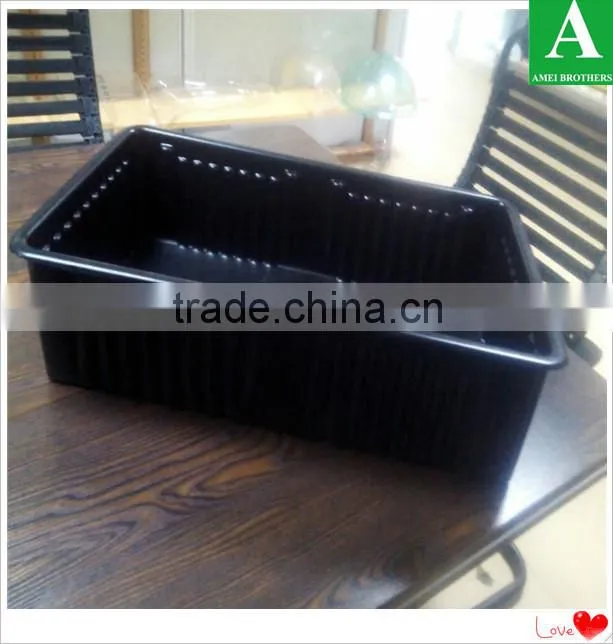 Clear blister PVC plastic package of vacuum thermoformed