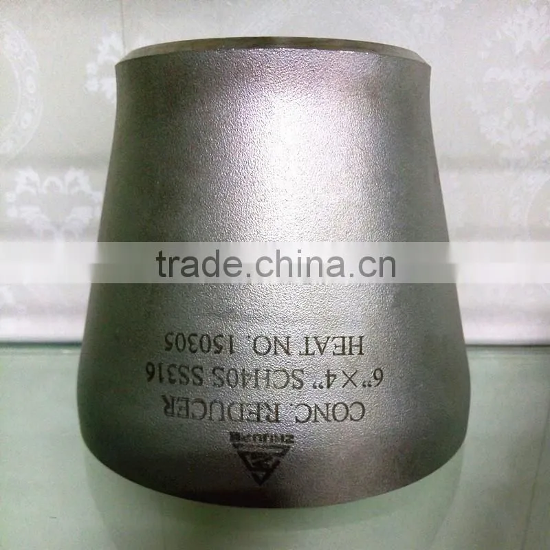 304L Stainless Steel Concentric Reducer Pipe Fitting