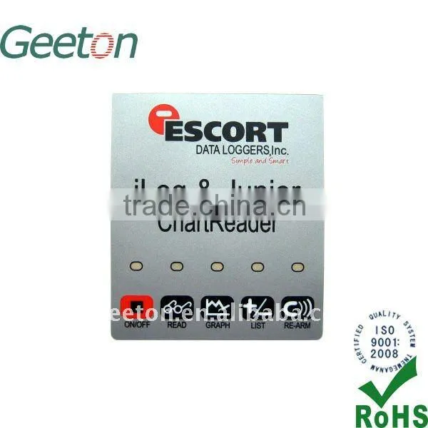 Flat Custom Plastic Graphic Nameplate Label