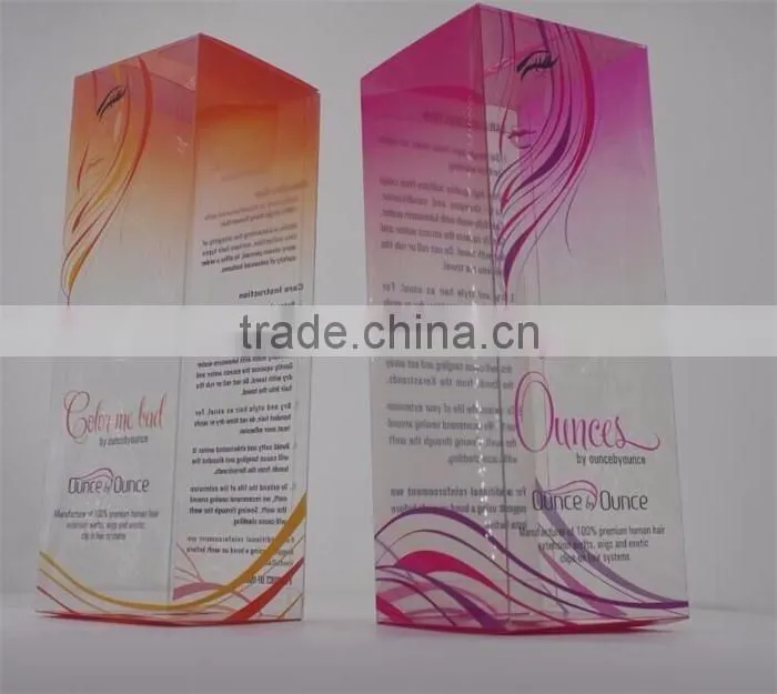 China Customized Recycled PET PVC clear transparent gift box