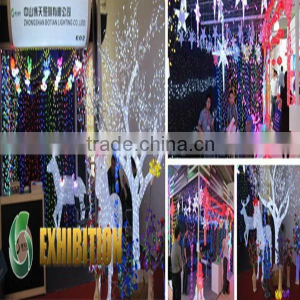 12W waterproof led big star string light for outdoor decoration