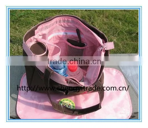 Nice Design Mommy Bag Holding Baby Bag