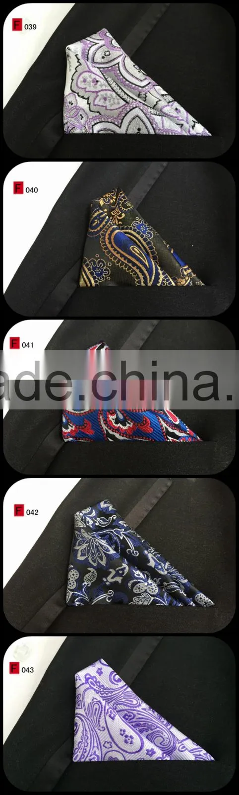 Nice pattern multi style silk Handkerchief custom logo