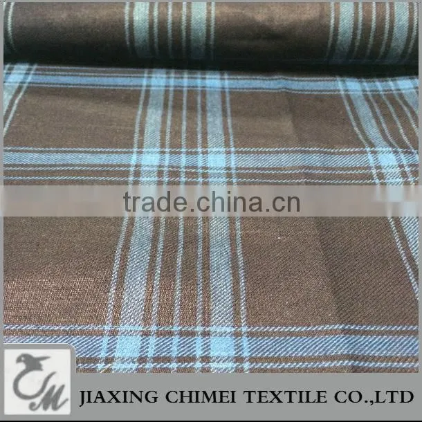 jiaxing yarn dyed grid of cotton denim for denim dangri