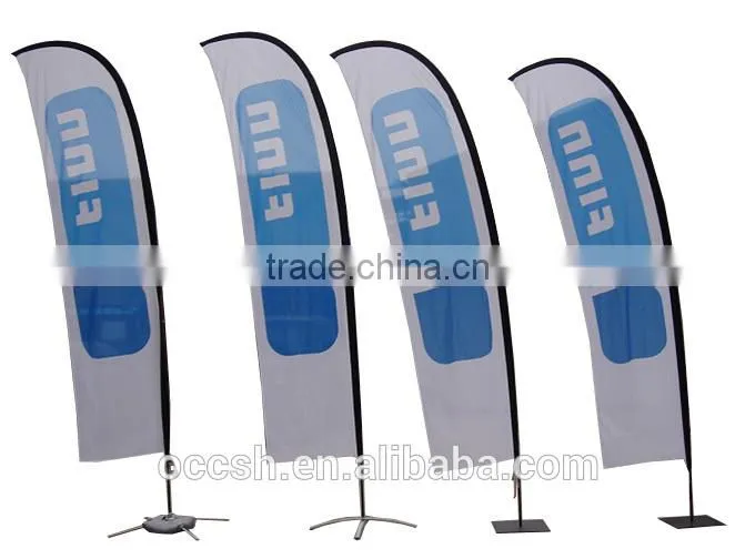 water drop shape beach flag