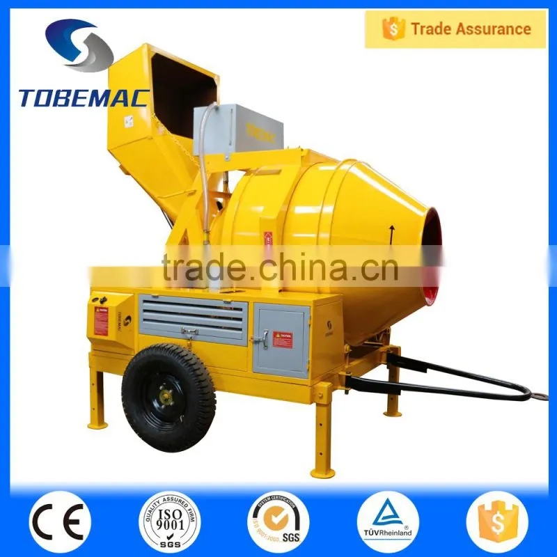 2016 TOBEMAC JZF350 Self loading Concrete Mixer with hydraulic hopper