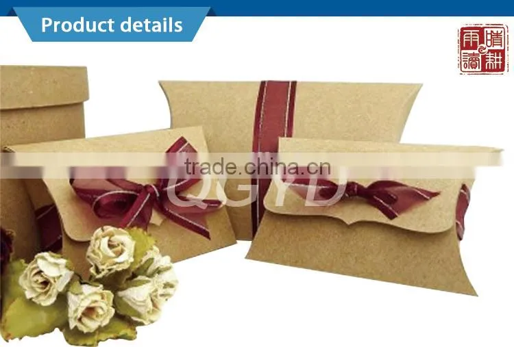 manufacturer fashion design custom kraft pillow box