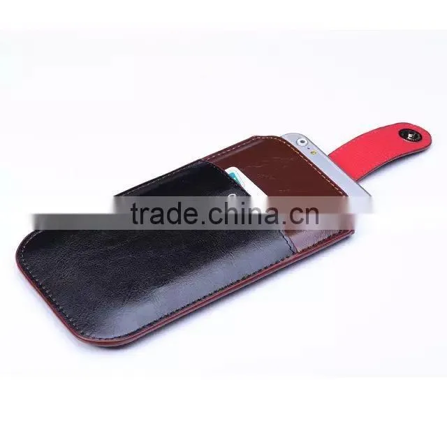 PU material plastic pouch bag, compatible brand apple i phone 6
