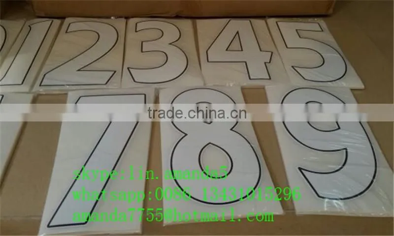 Jersey numbers and letters for t-shirt