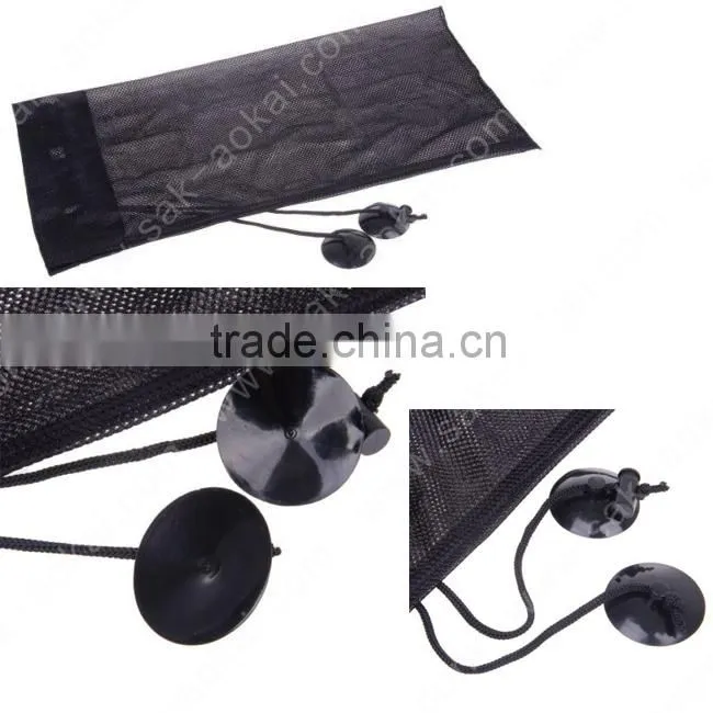 Multifunctional suction cup mount mesh cloth car curtain