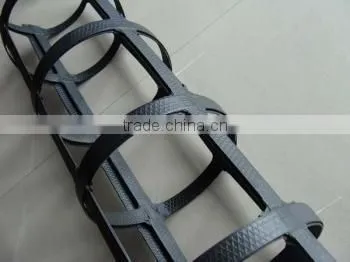 60KN/m--60KN/m,Flat Welding Biaxial Composite Steel Plastic Geogrid