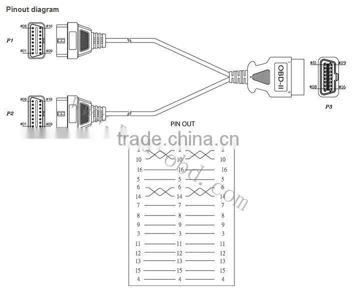 Cable, J1962M to 2-J1962F, Y-Cable, 1ft YS-E727