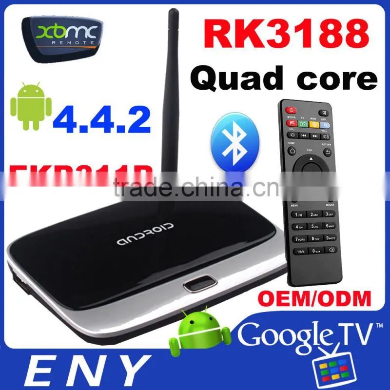 EKB 311 RK3188 Quad core XBMC 2G/8G 802.11b/g/n wifi 2.4 WIFI Android TV smart Box