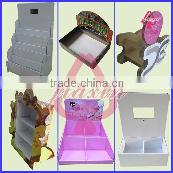 Folding Cosmetic PDQ Display Box, Counter Display Stand tray
