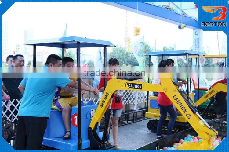 children electric amusement park excavator toys educational fancy toys for sale