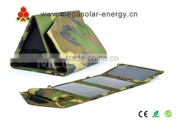 15W Flexible Folding Solar panel USB charger for PDA Mp4 Mp5 Iphone 4 4s 5 MS-015FSC