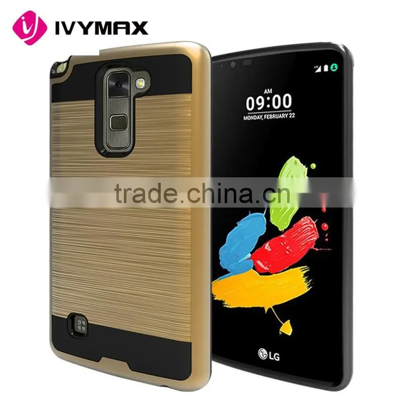 New arrival wholesale motomo ultra thin armor brushed PC+TPU cell phone case for LG stylo2 plus