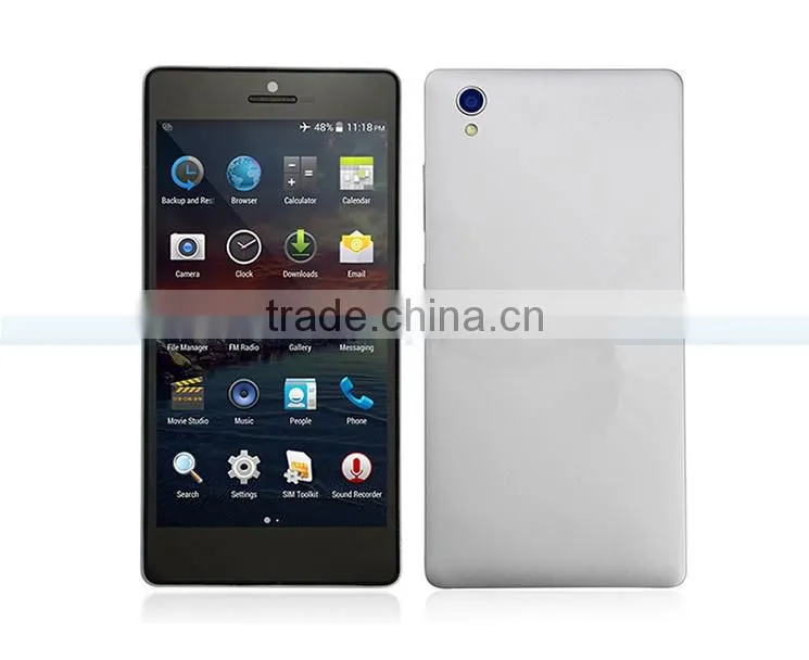 Top cheap MTK6582 android 4.4 Quad Core 3G super slim android phone IPS 1280*720