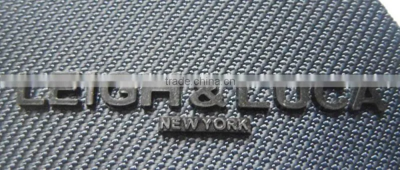 3D leather logo