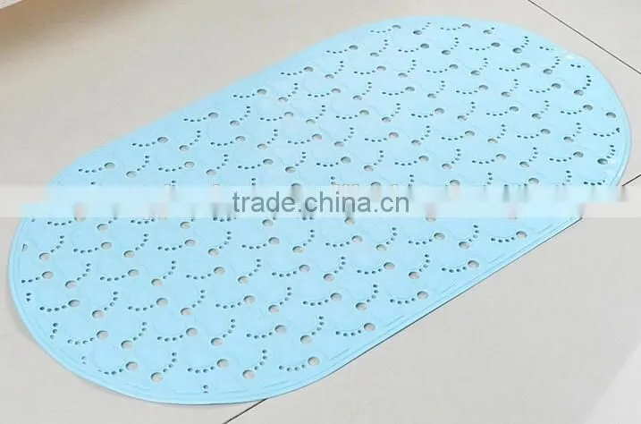 cute foots pattern and safty with suction cups pvc bath mat