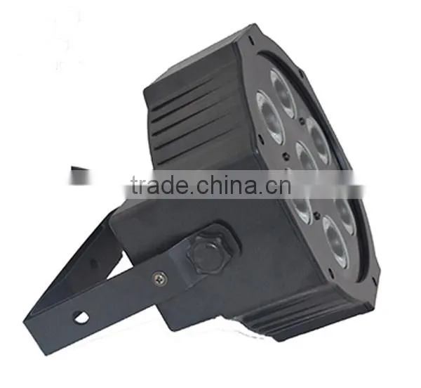 7x10W 4 in1 rgbw flat LED Par Light 7*10W