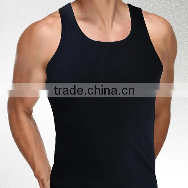 Sleeveless Black Shirt/Top Big and Wide Singlets /Sports Singlets (lyt010133)