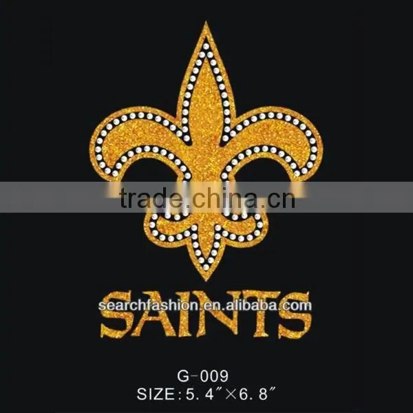 glitter and China AAA rhinestone transfer hot fix motifs