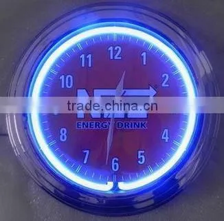 Color Platic frameNeon Clockdistributor