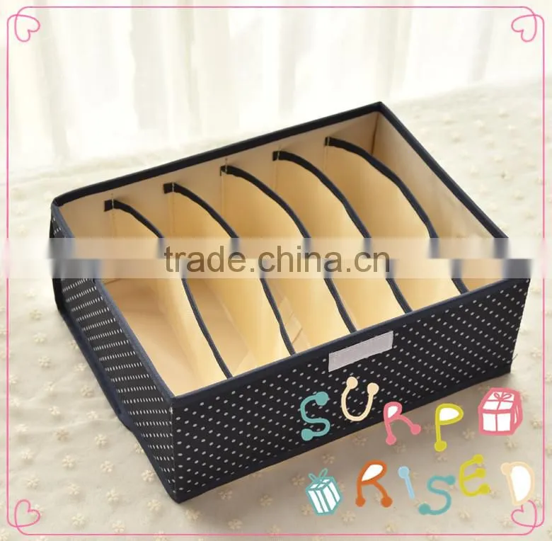 WBD-001:RODA Wholesale 600D Oxford cloth bra storage box,underwear storage box,sock box
