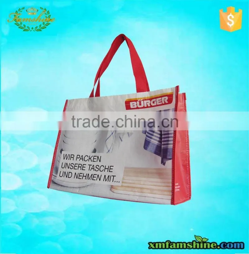 high quality laminated nonwoven bag/laminated shopping tote bag