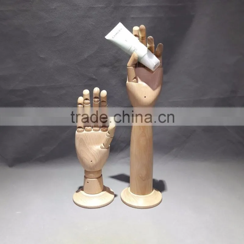 39cm height Manikin Flexible Wooden Mannequin Hand 45cm wooden hand
