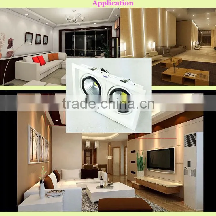 wild bean angle most powerful COB LED grille light bean port lamp 18w*2 wholesale