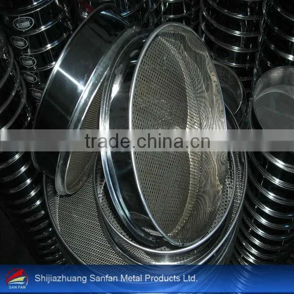 Galvanized test sieves