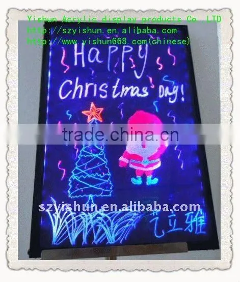 LED colorful fluorescence writing board