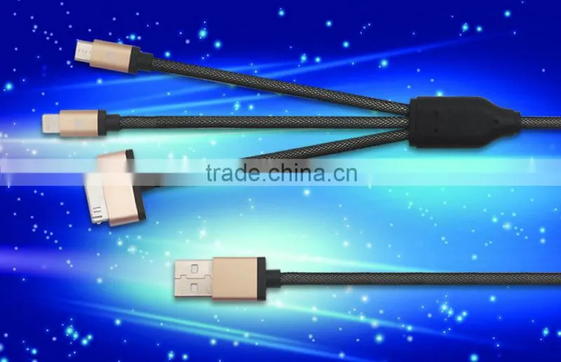 All in one date/charge cable for Sam sung,micro USB,Iphone6 data cable