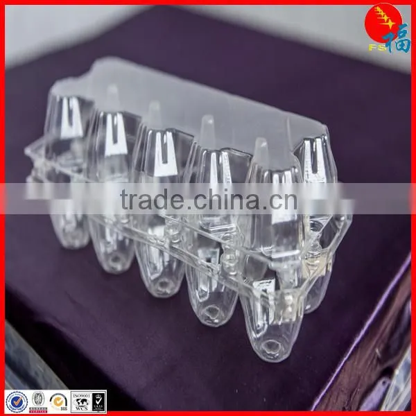 PET clear egg packing tray for marketing