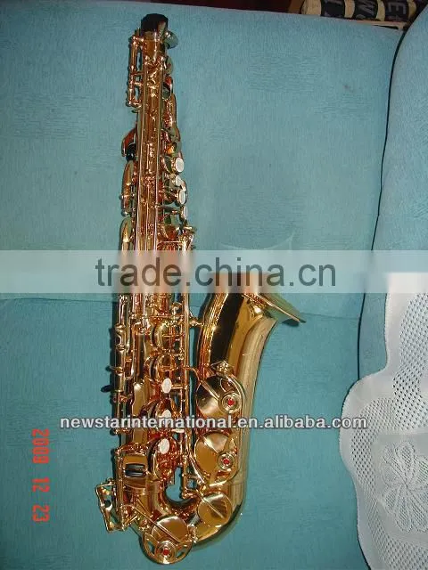 gold lacquer alto Saxophone imitating 82Z HSL-1002