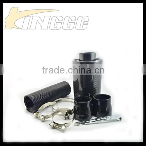 Hot Product Universal Real Black Carbon Fiber Expandable Car Air Intake Kit
