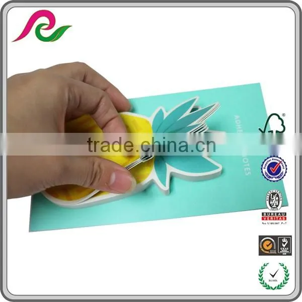 die cut sticky note,adhesive memo pad, Polo shaped sticky note