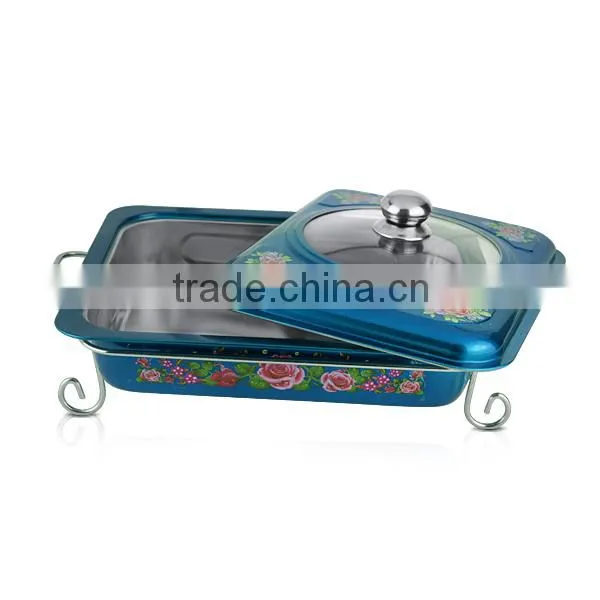 smooth surface commercial buffet chafing dish food warmer