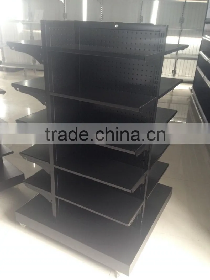 MJYI supermarket shelf gondola cosmetic shelf four directional supermarket shelf