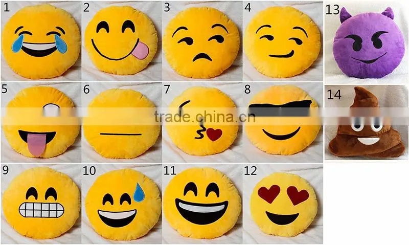 New Design Cute Emoji Pillow For Kids