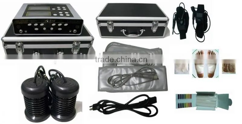 Hi-tech dual detox foot spa machine ion foot spa with big LCD display for health care