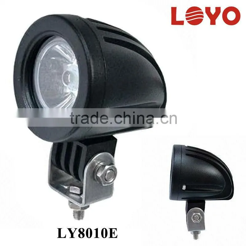 2013 new black led motorcycle auxiliary lights, 10w USA led work light