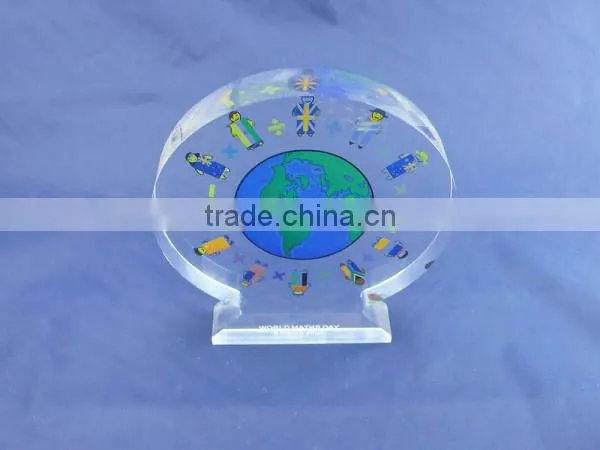 Round Shape Crystal acrylic trophy award