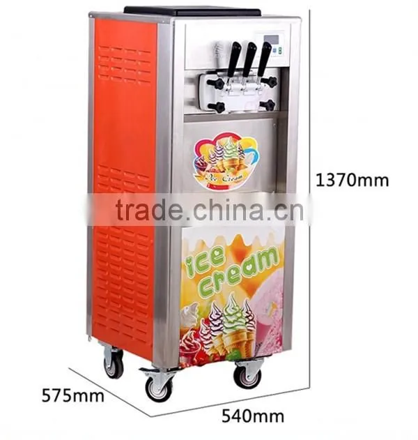 Hot Sale 3 Flavors Soft Ice Cream Machine For Sale