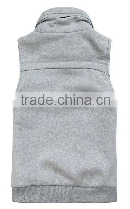 cotton black casual vest
