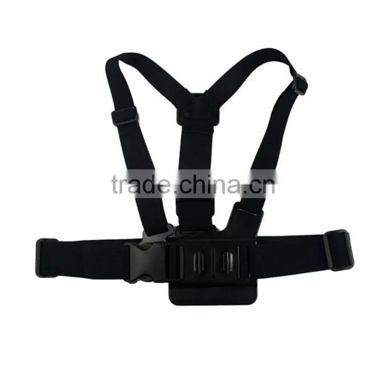 A Model: Chest Body Strap For GoPro Hero 3+/3/2/1, with 3-way adjustment base, shape the same as original one GP25