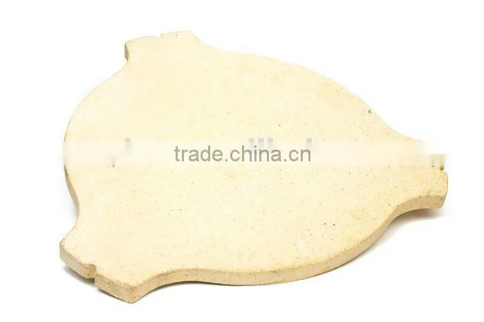 Ceramic BBQ grill heat deflector